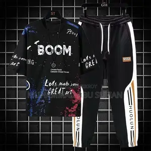 Drop Shoulder Mash T-shirt and Trouser