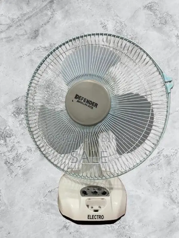 Electro Rechargeable Fan with LED Light