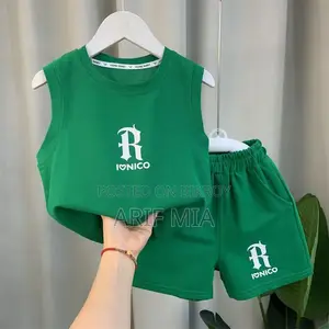 Kids Summer Sleeveless T-Shirt & Shorts Set
