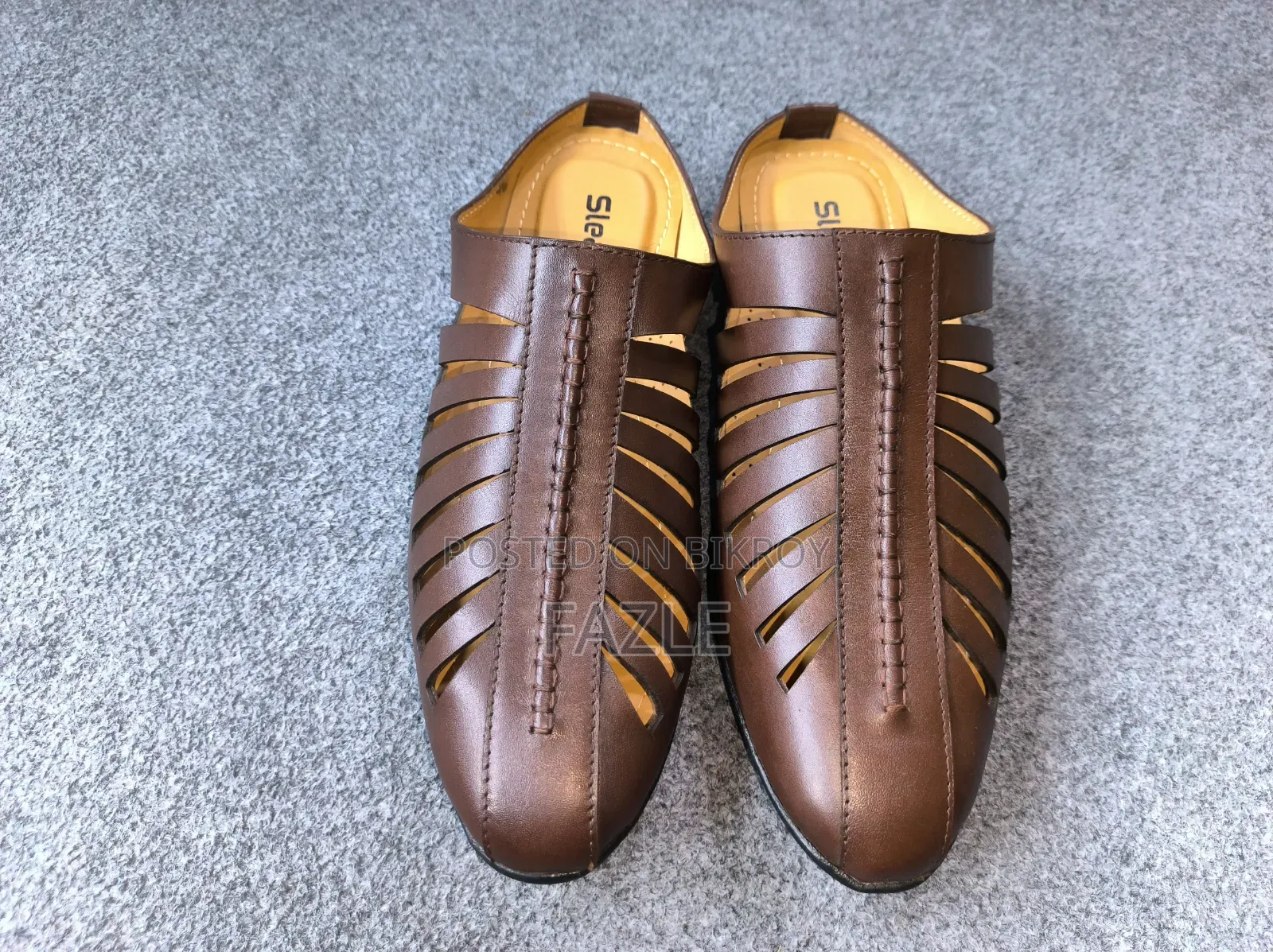 100% Genuine Leather Slip on Style
