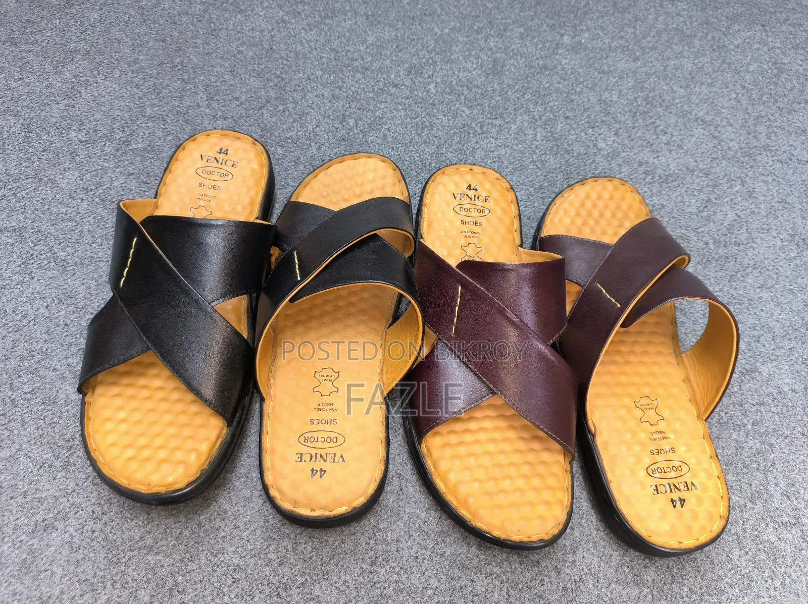 100% Genuine Leather Slip on Style