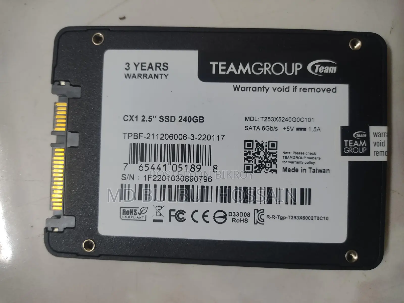 SSD 240 GB 6Gb/s