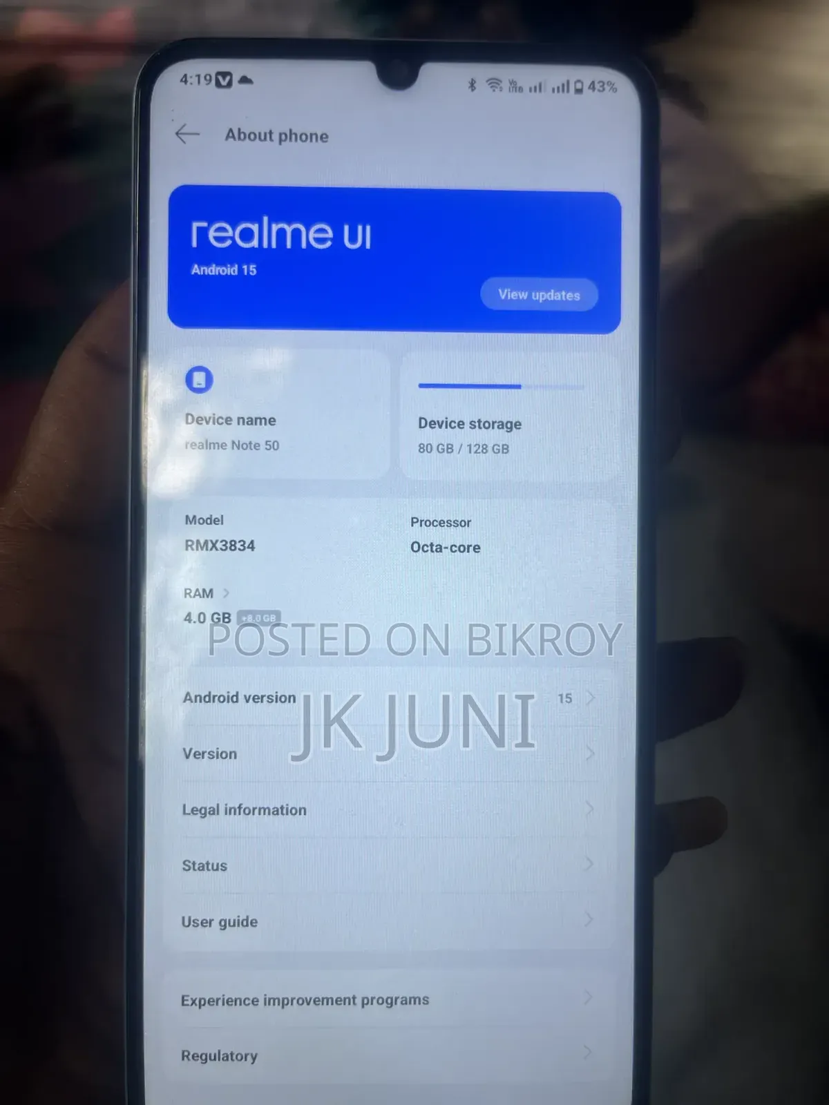 Realme Note 50 128 GB Blue