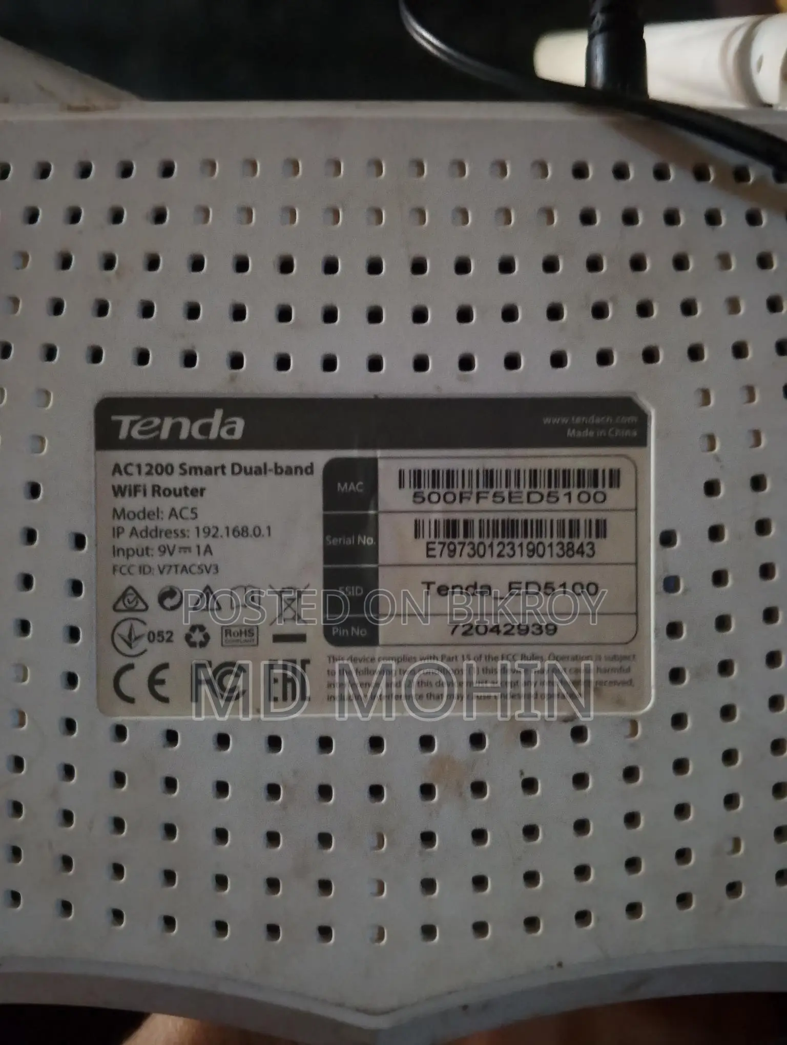 Tenda Ac5 Router