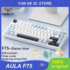 AULA F75 Glacier Blue RGB Mechanical Keyboard