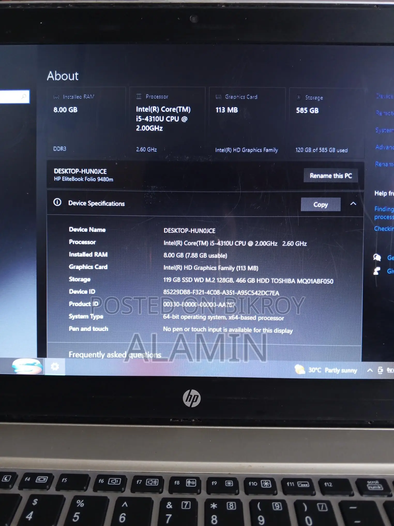 HP EliteBook Folio 9480m