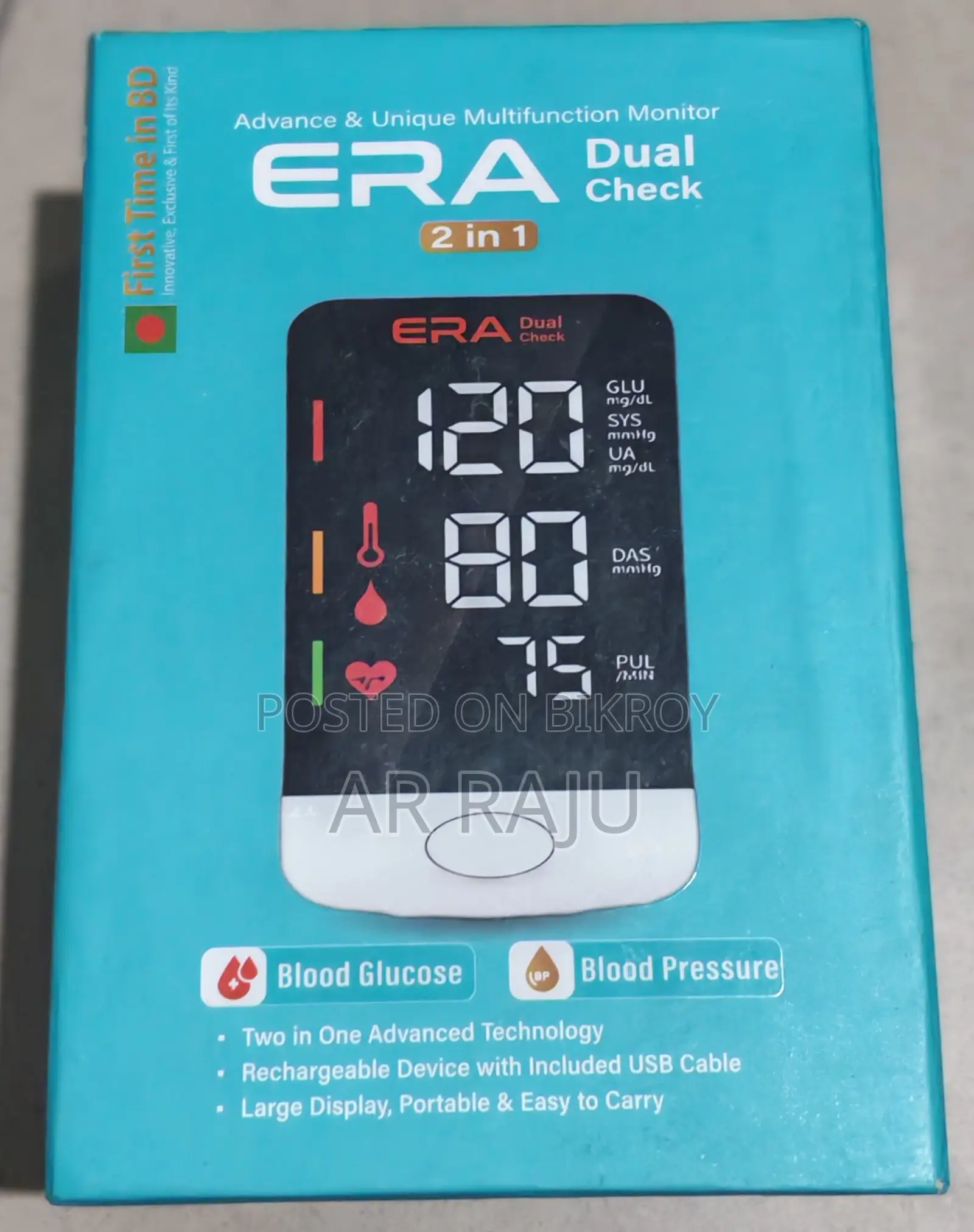 Era Duel Check Device: Blood Pressure and Blood Sugar in One Device