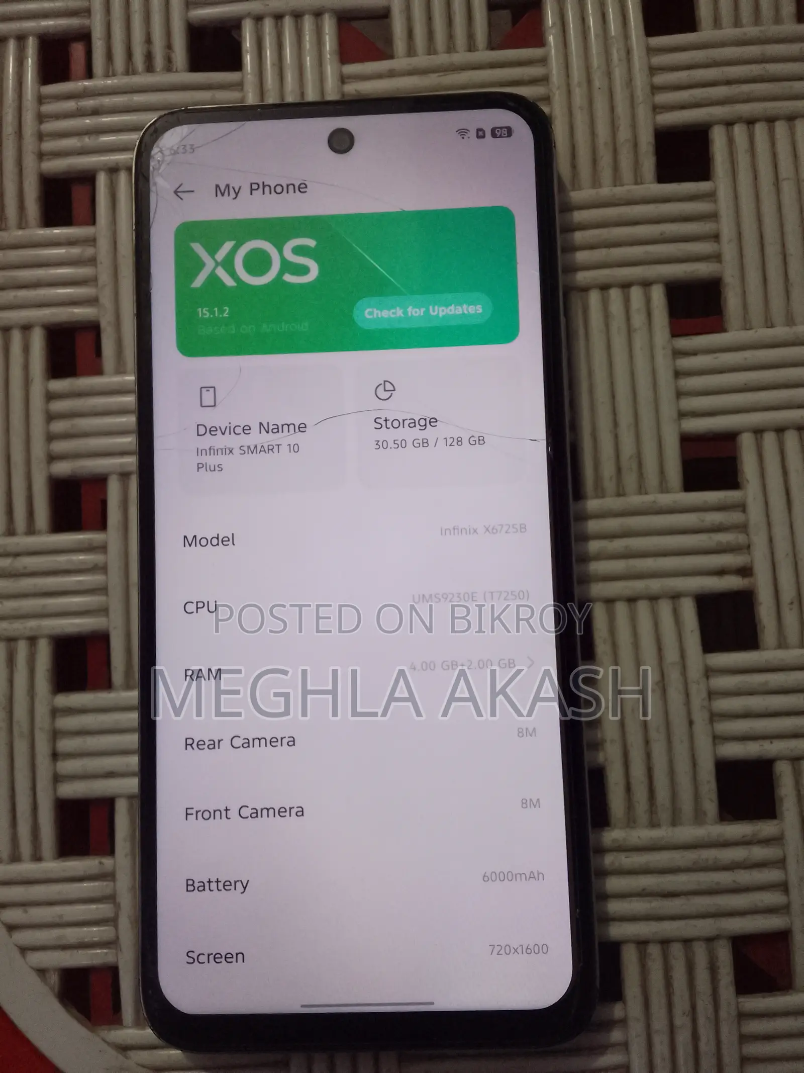 Infinix Smart 10 plus 2025 (Used)