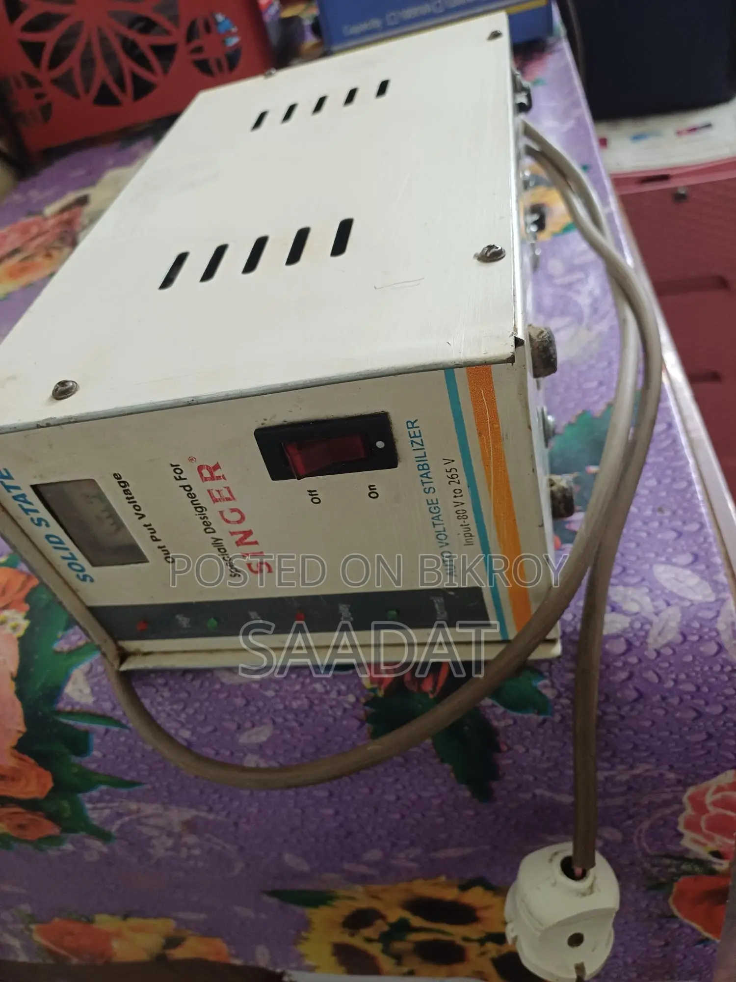 স্টেবিলাইজার মডেল Singer Vxd-50 নষ্ট
