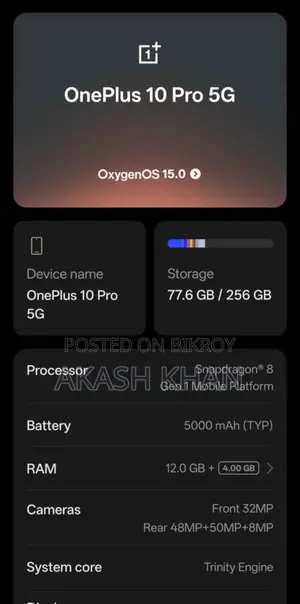 OnePlus 10 Pro 256 GB Black