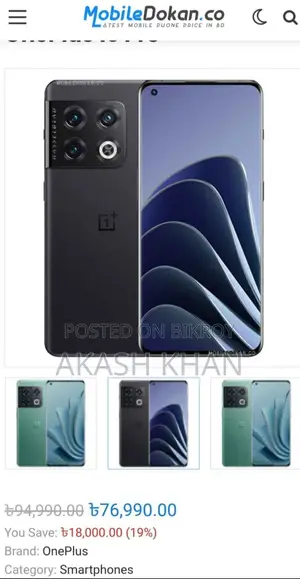 OnePlus 10 Pro 256 GB Black