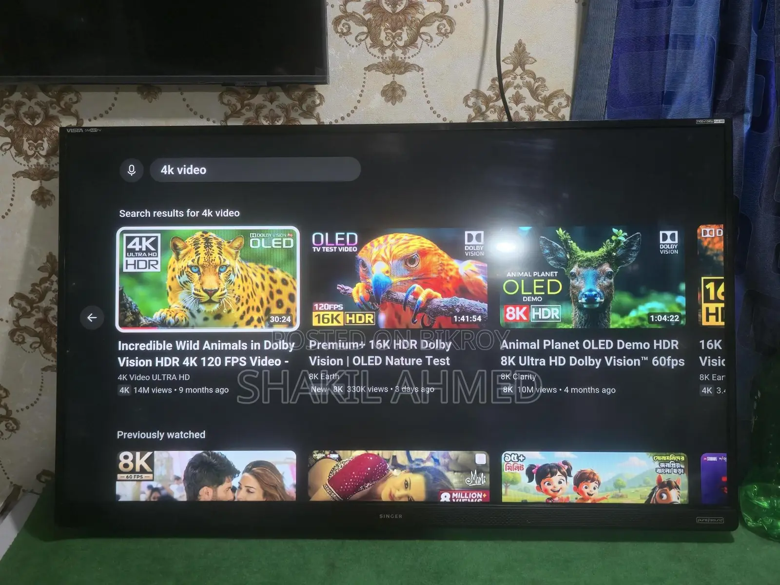 Singer 32" voice control tv