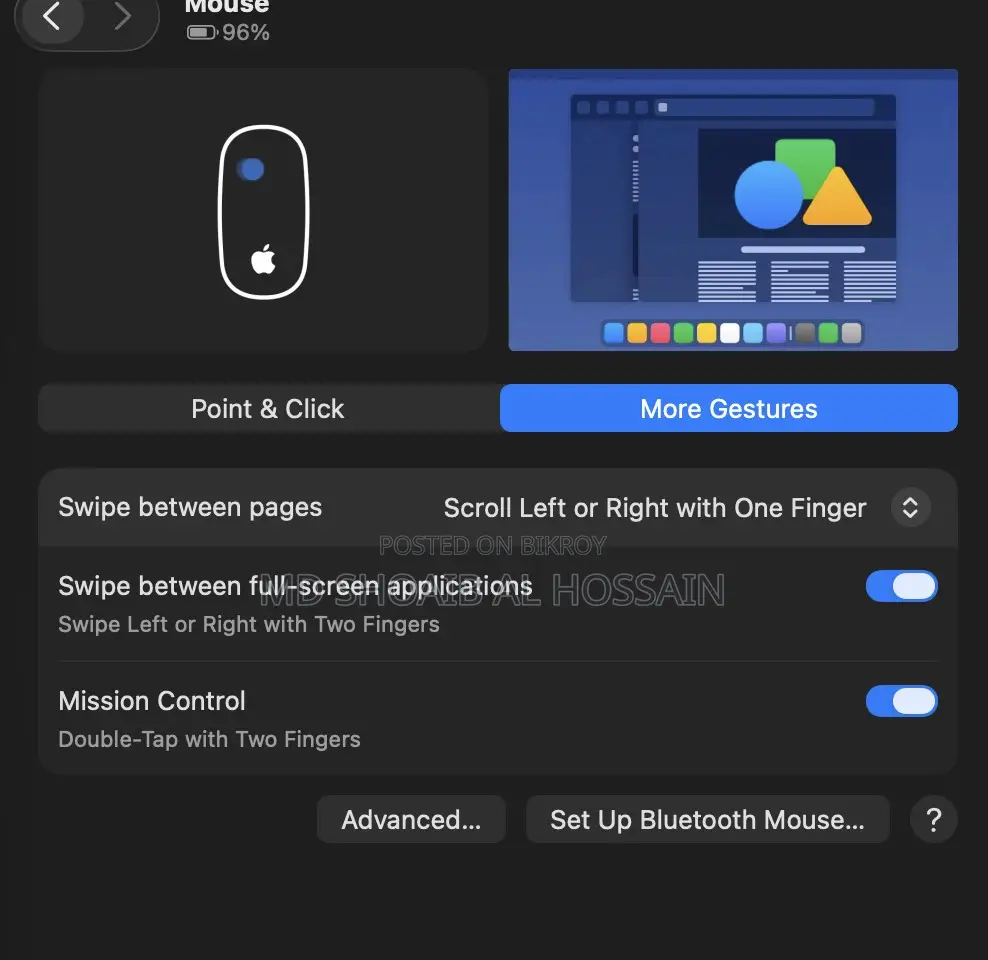 অরিজিনাল Apple Magic Mouse 1 স্মুথ এবং ফ্রেশ কন্ডিশন