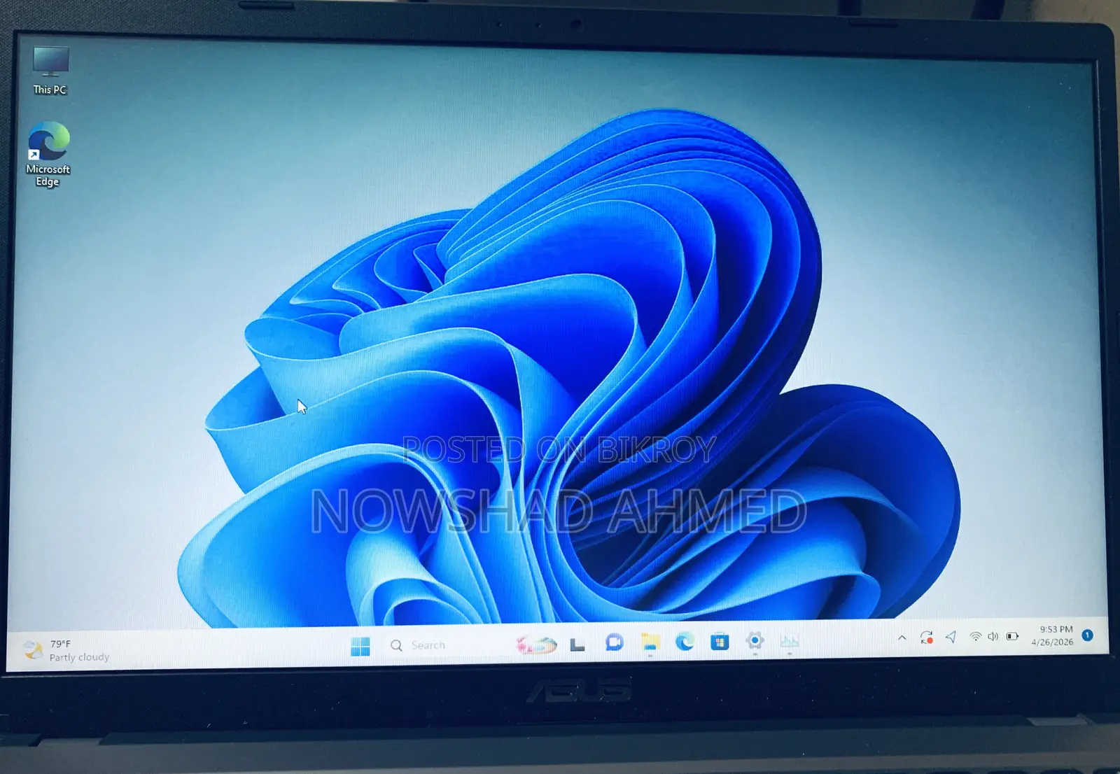 Laptop Asus 4GB HDD 1T