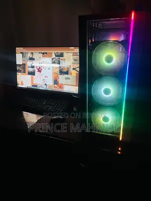 Ryzen 5 5600g ফুল পিসি মনিটরসহ