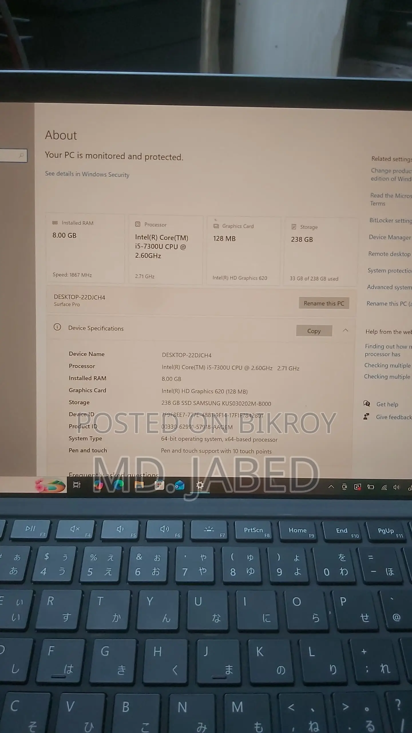 Laptop HP X2 8GB Intel Core I5 SSD 256GB