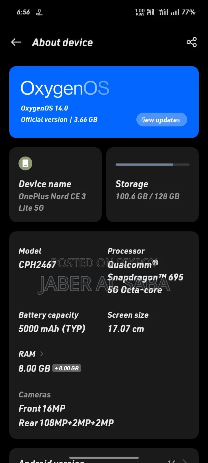 OnePlus Nord CE 3 Lite 5G 128 GB Green
