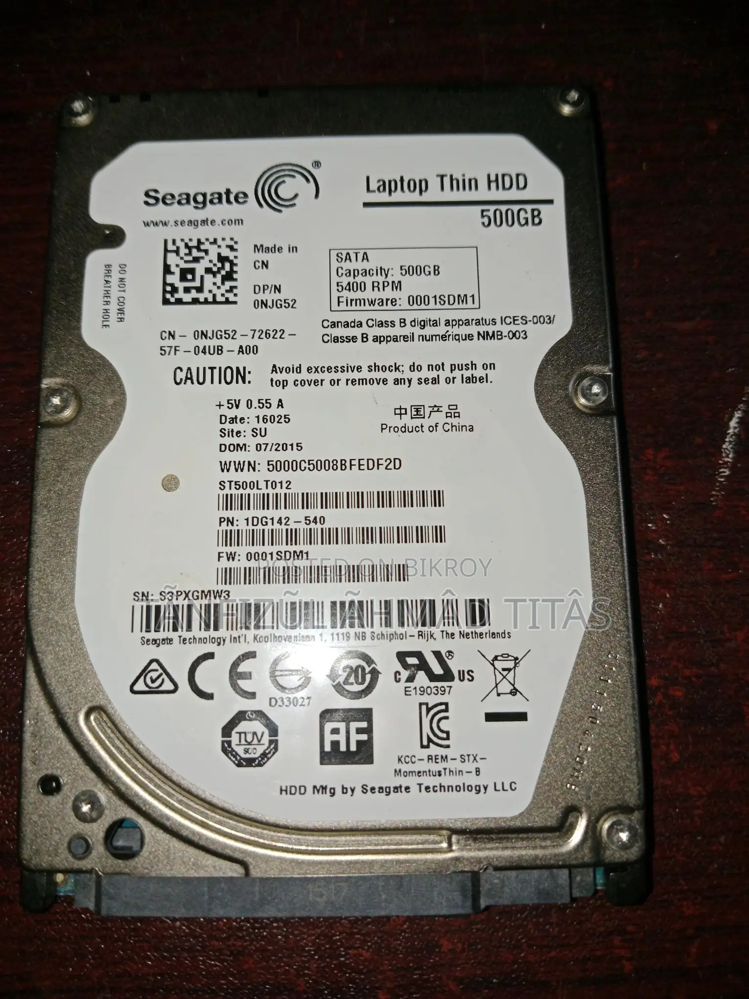 Full Fresh 500GB Laptop Hard Disk