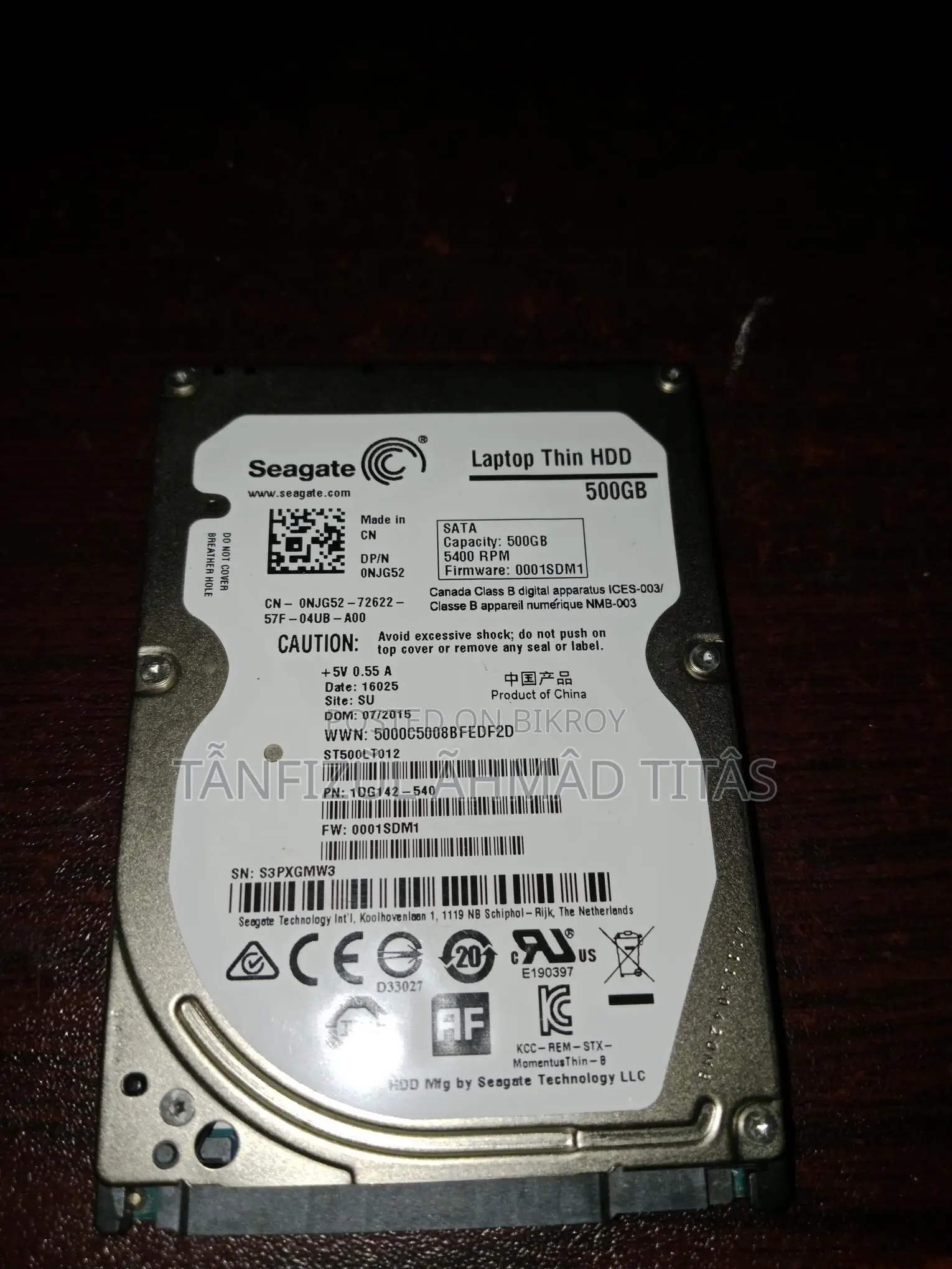 Full Fresh 500GB Laptop Hard Disk