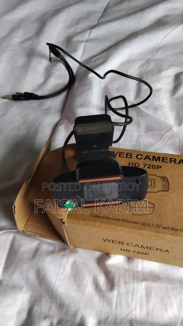 720p HD Rotatable Webcam With Mic for Desktop Laptop
