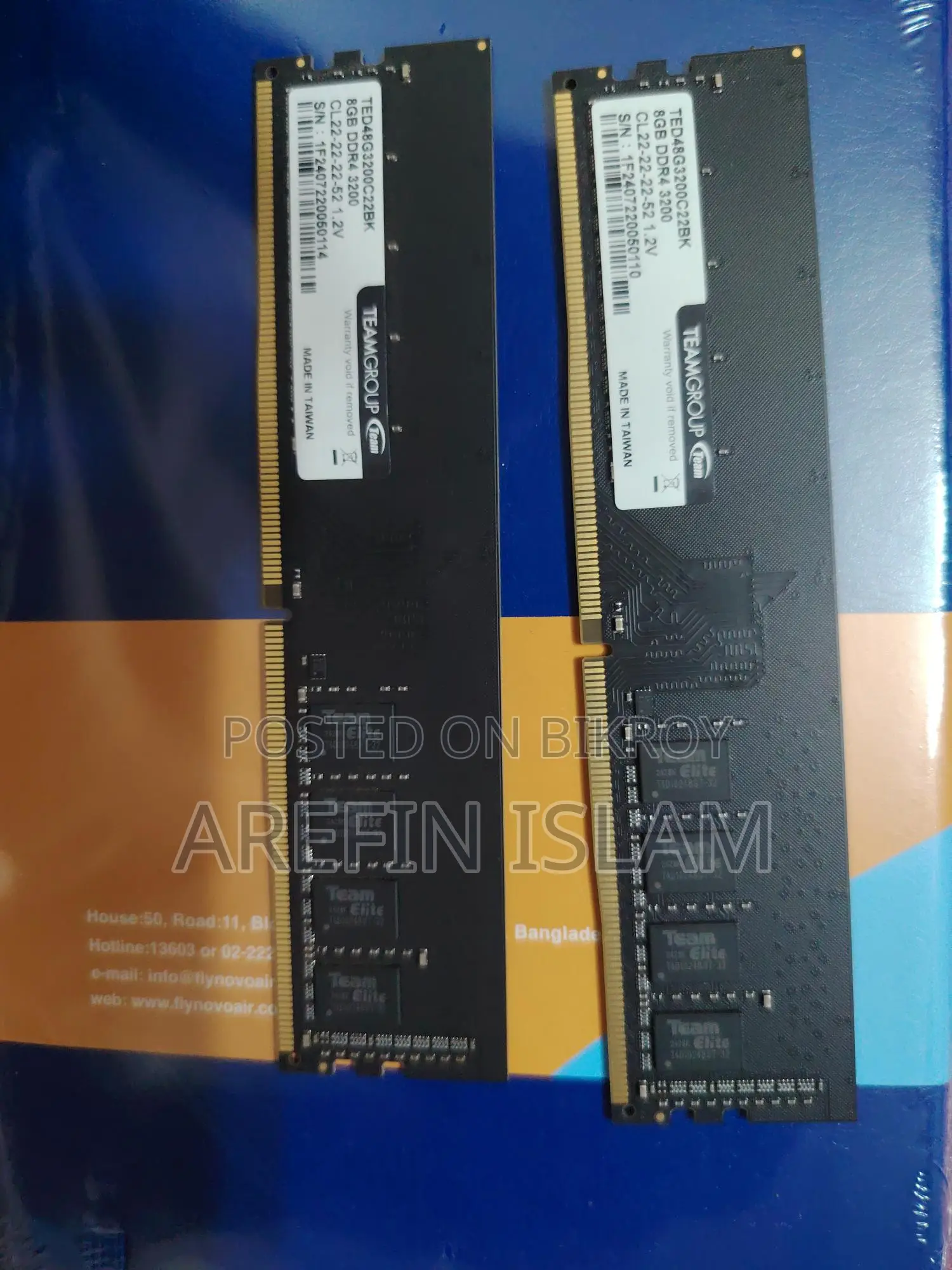 RAM DDR4 8gb 3200mhz Team Elite
