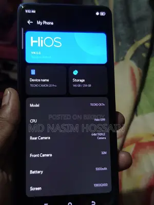 Tecno Camon 20 Pro . (Used)