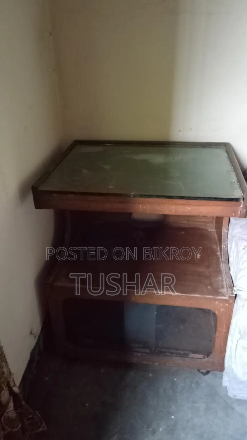 A Trolley, Small Sofa, and Study Table