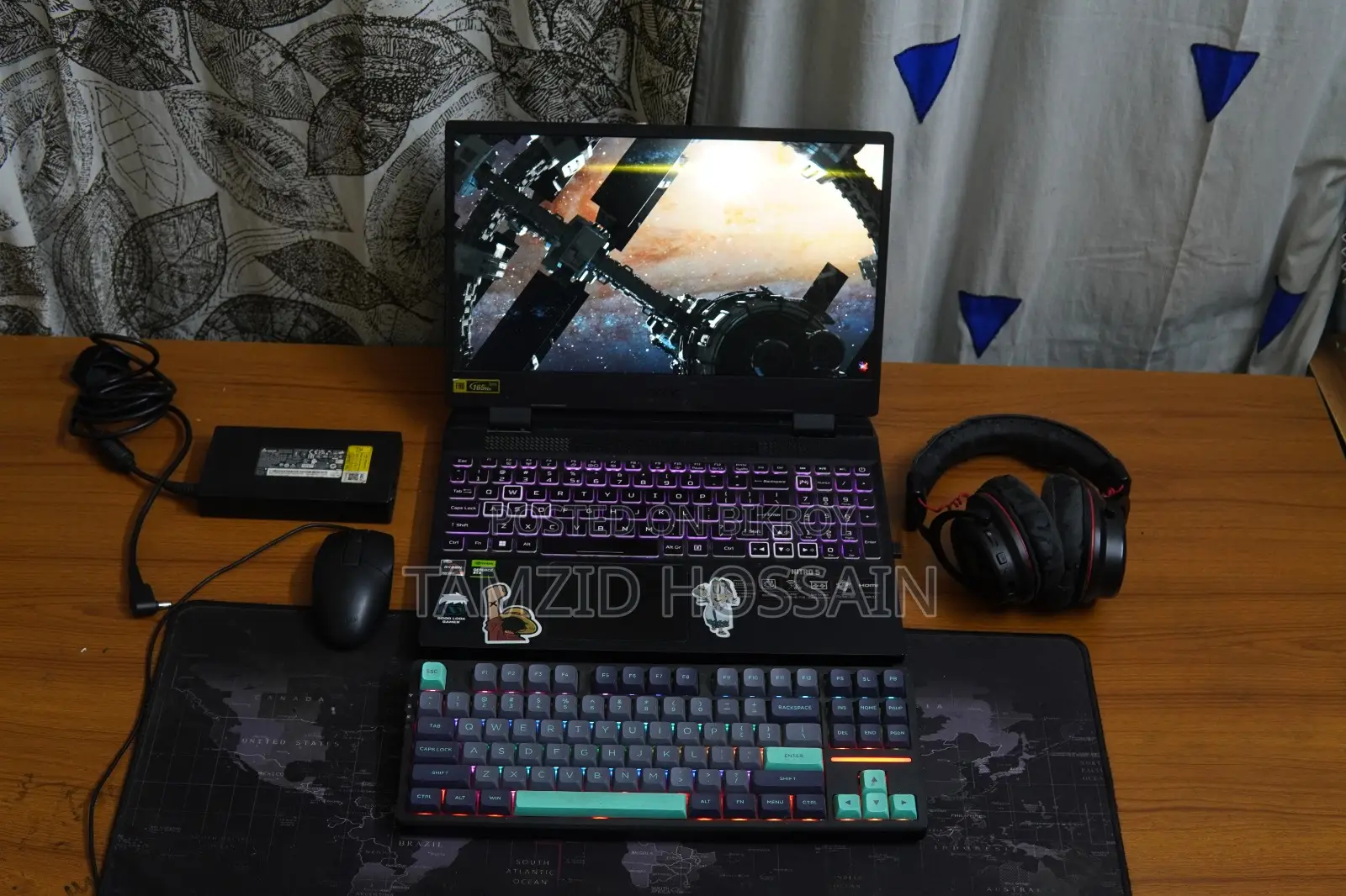 ACER Nitro 5 Ryzen 5/ 7535hs Nvidia Rtx 3050 16/512 GB with All Items