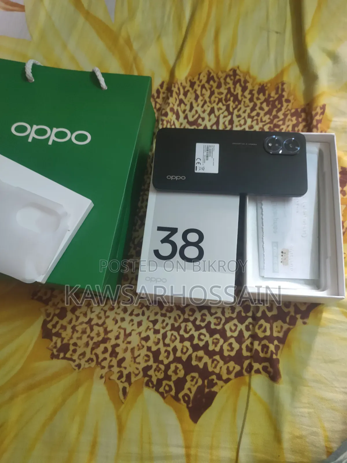 নতুন অপো এ৩৮ ১২৮ জিবি ব্ল্যাক
