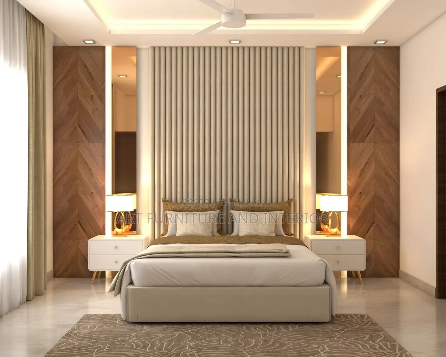 Bed Room Decoration Work & Any Kinds Of Interior