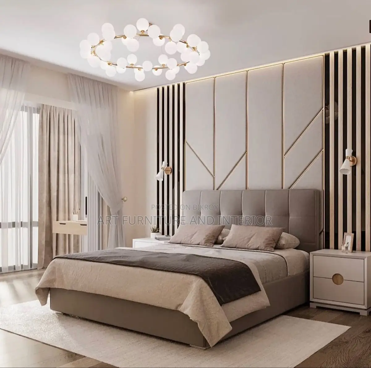 Bed Room Decoration Work & Any Kinds Of Interior