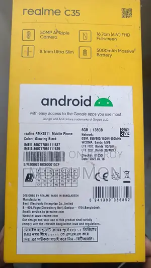 Realme C35 128 GB Black