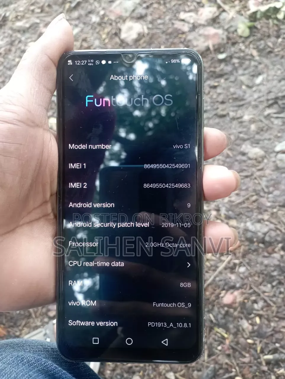 Vivo S1 Pro 256 GB Blue