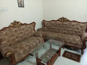 Sofa Set with Tea Table for Sell 5 Seat Gorgeous Look- Urgent