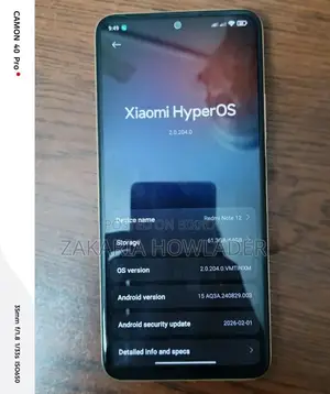 Xiaomi Redmi Note 12 128 GB Yellow