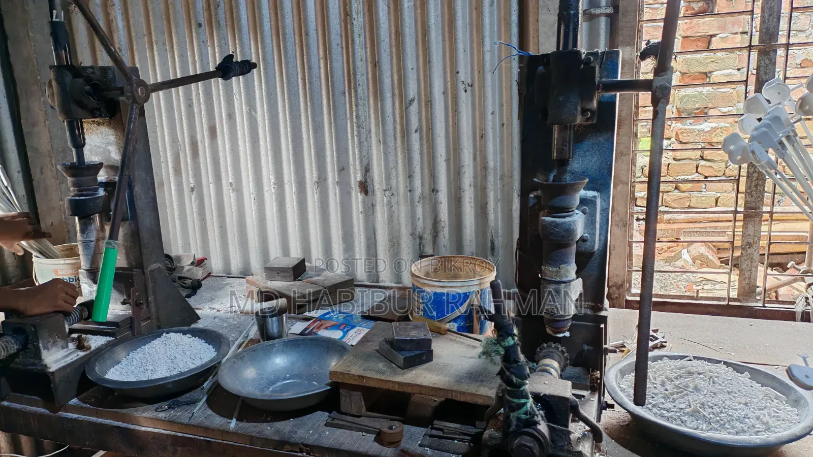Running factory equipment for sale including 11 machines.