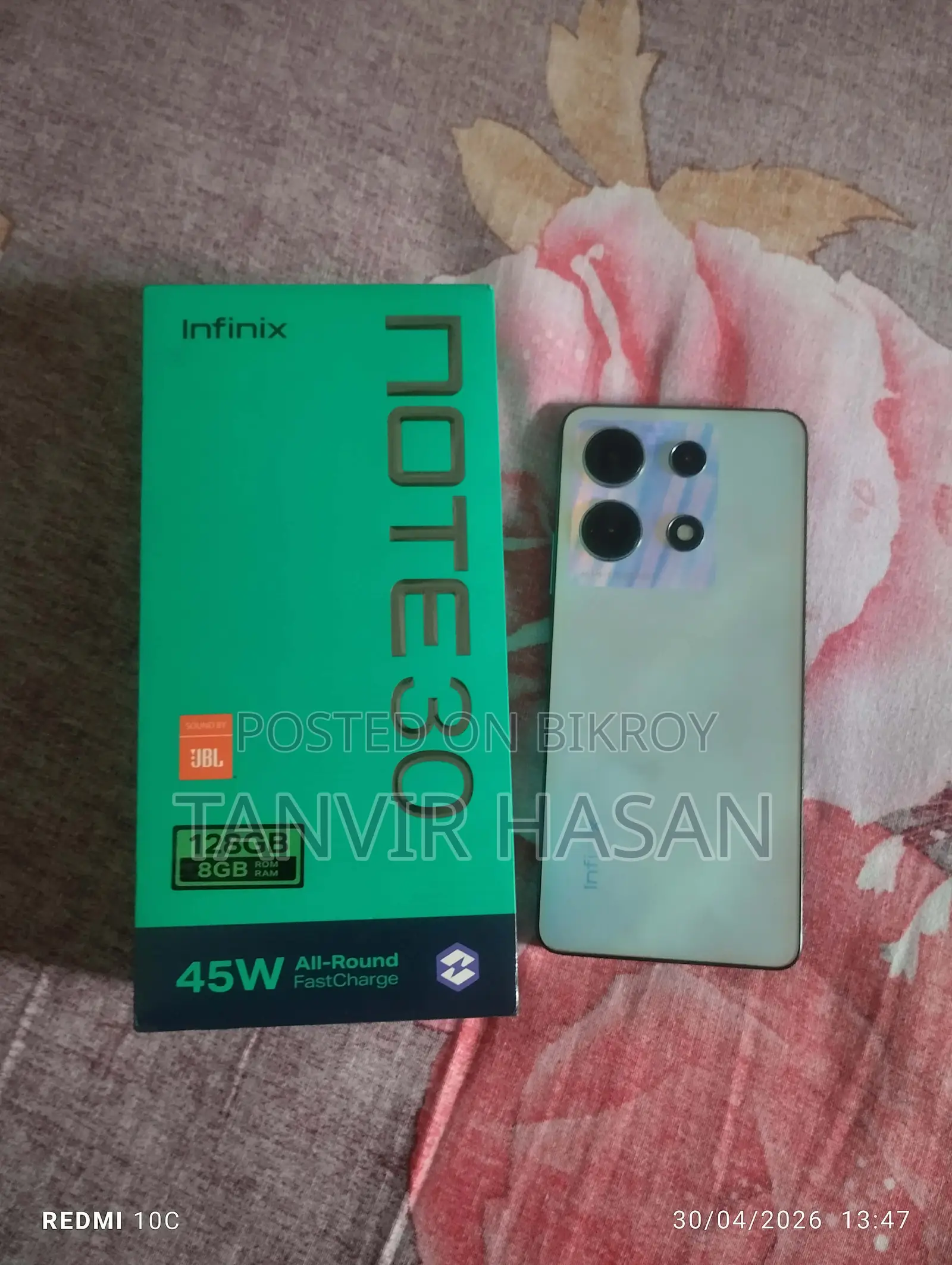 Infinix Note 30 128 GB Silver