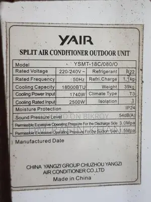 1.5 Ton Yair Inverter Ac