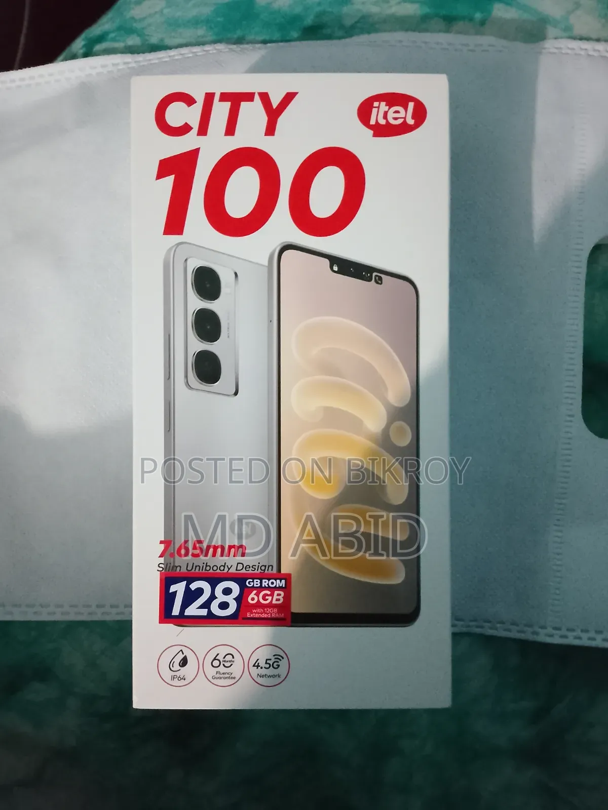 New Itel City 100 128 GB White