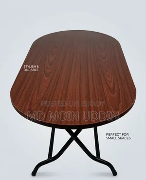Oval Shape Folding Dining Table