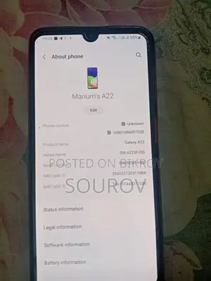 Samsung Galaxy A22 128 GB Black