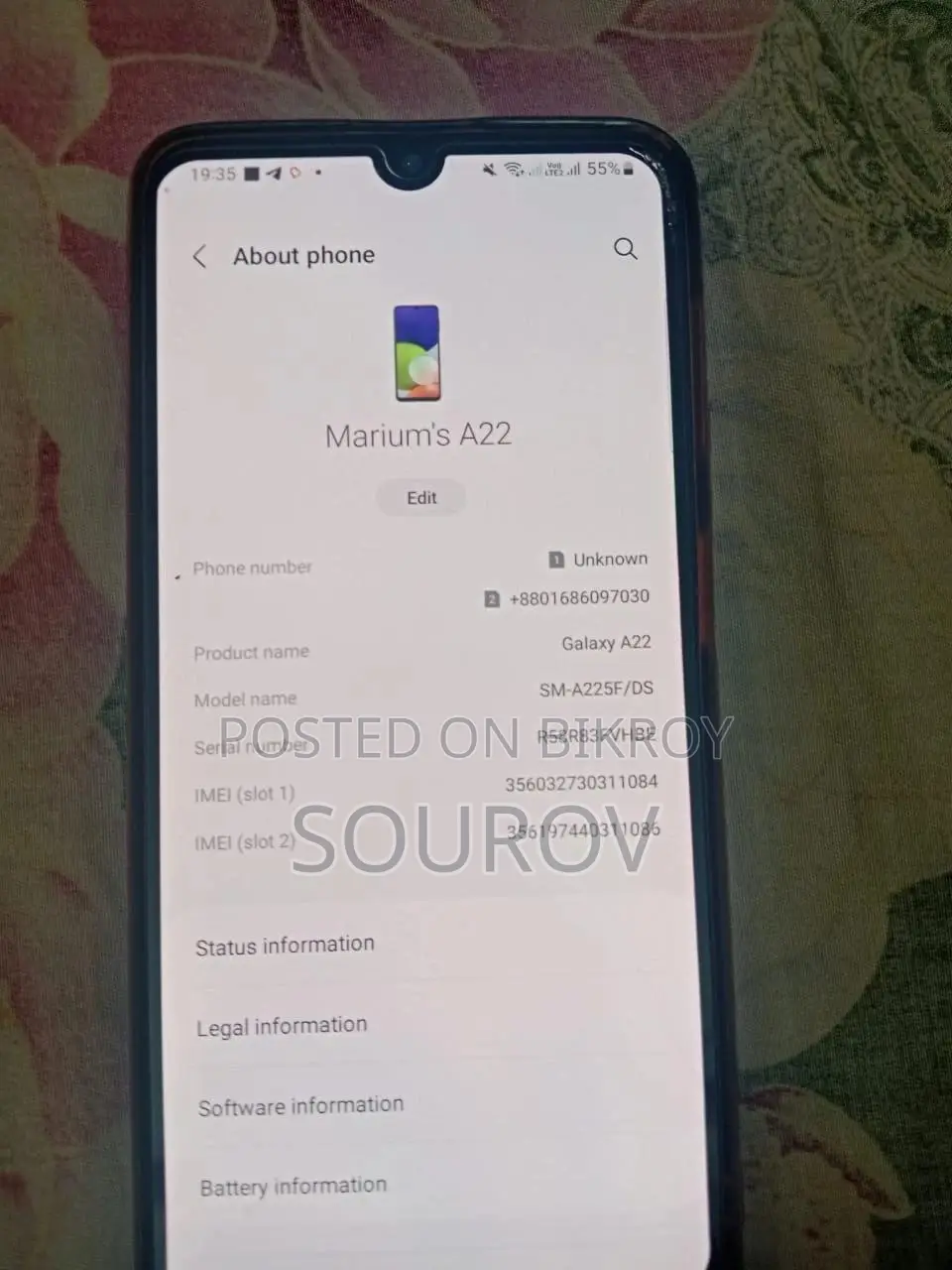 Samsung Galaxy A22 128 GB Black