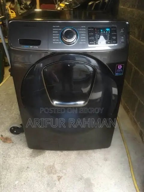 Samsung Washing Machine With Ecobubble Wf16j6500ev/Eu – 16kg