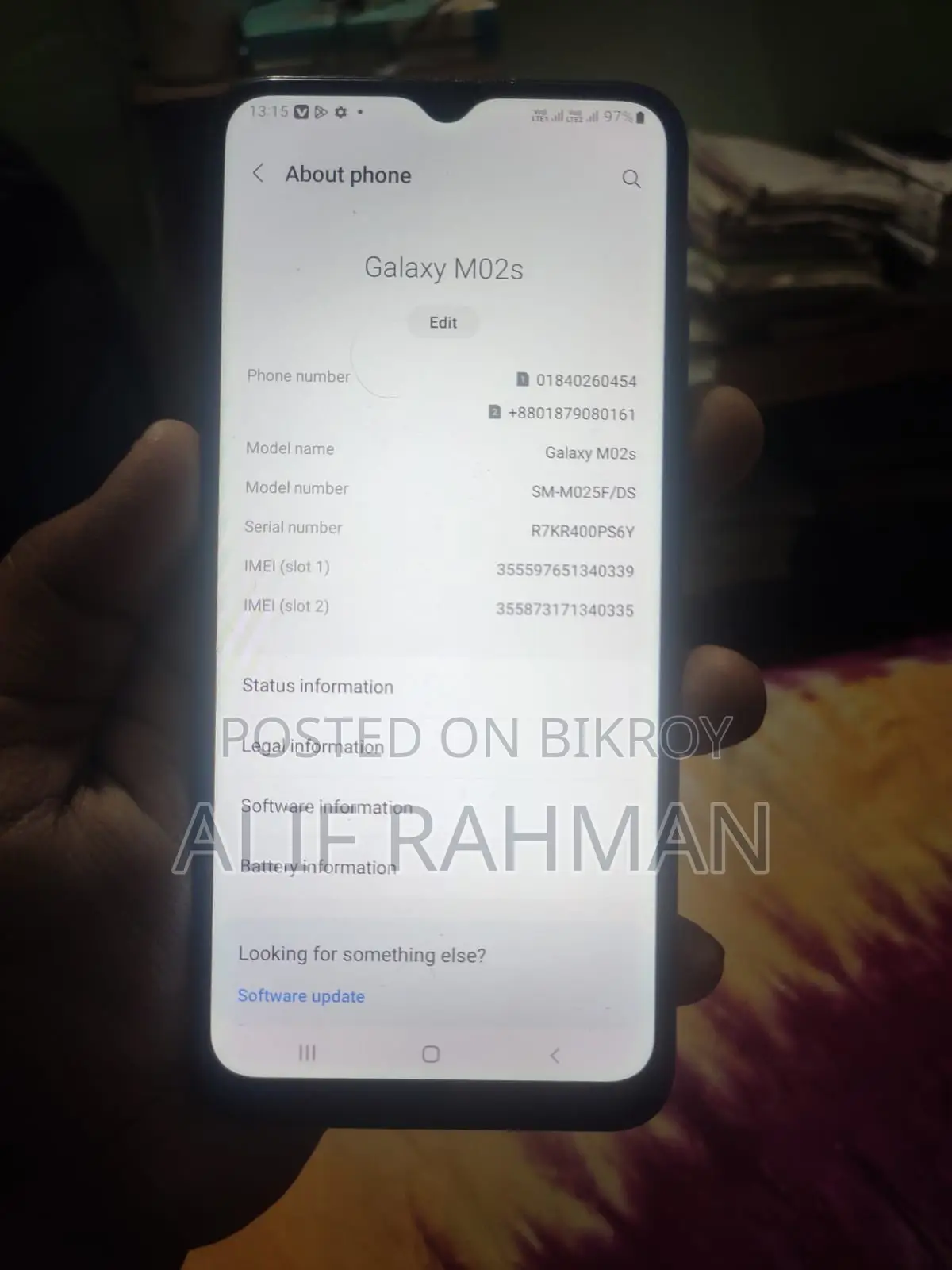 Samsung Galaxy M02s 4/64 (Used)
