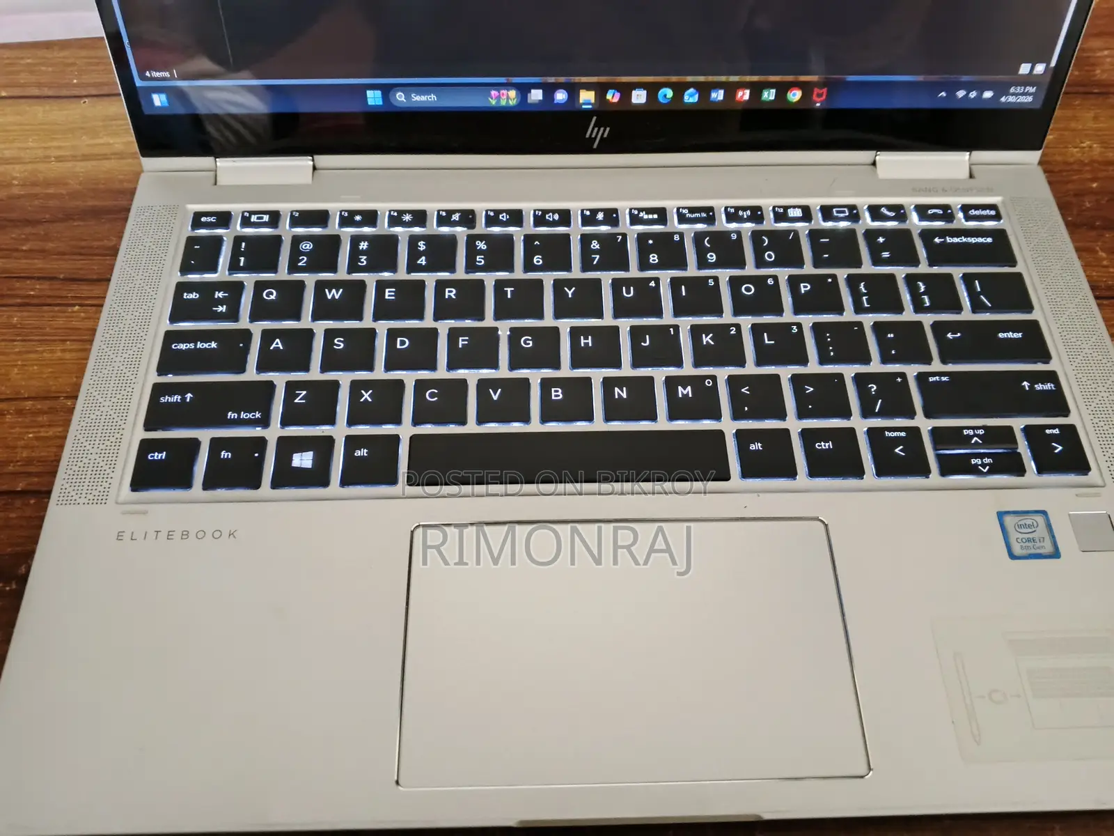 ল্যাপটপ HP EliteBook X360 1030 G4 16GB Intel Core I7 SSD 512GB