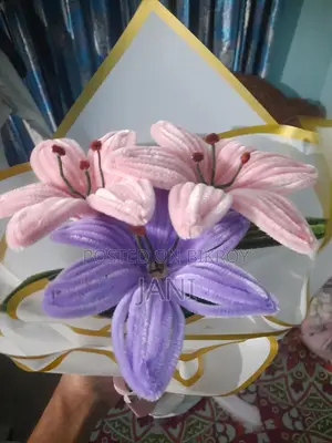 Pipe Cleaner 3-Lily Flower Bouquet