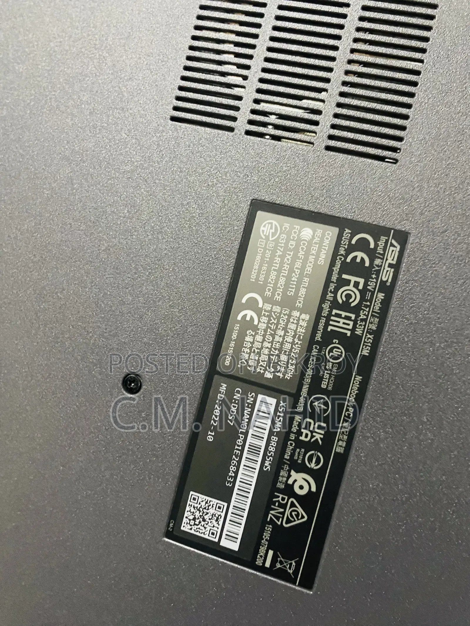 New Laptop Asus 8GB SSHD+SSD 1TB