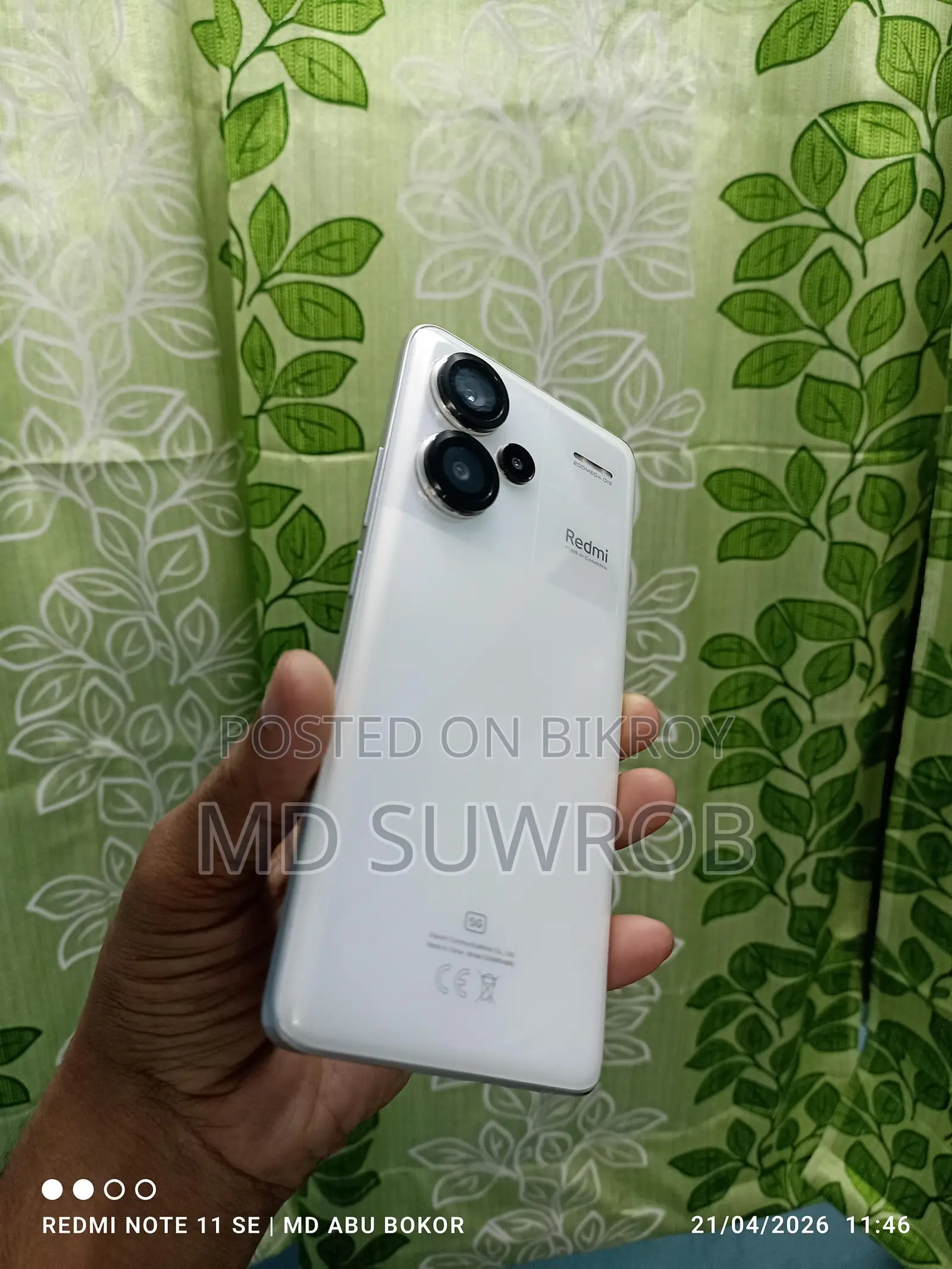 Xiaomi Redmi Note 13 Pro Plus ১২ জিবি র‍্যাম ৫১২ রম (ব্যবহৃত)