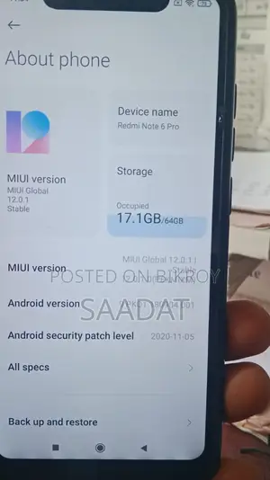 Xiaomi Redmi 6 Pro . (Used)