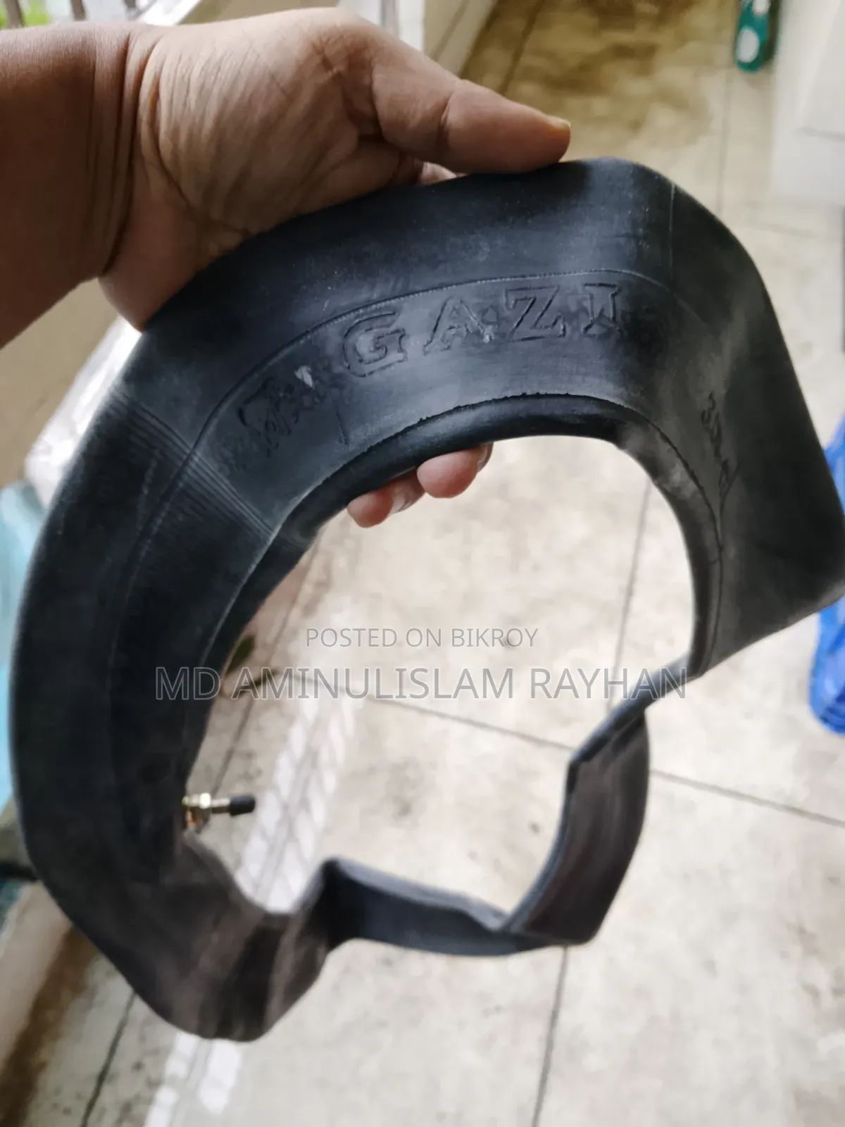 গাজী টায়ারের সাথে আসা টিউব অনেক ভালো নতুন এখনো ব্যবহার হয়নি